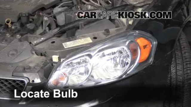 2007 Chevrolet Impala SS 5.3L V8 Éclairage Feux de route (remplacer l'ampoule)